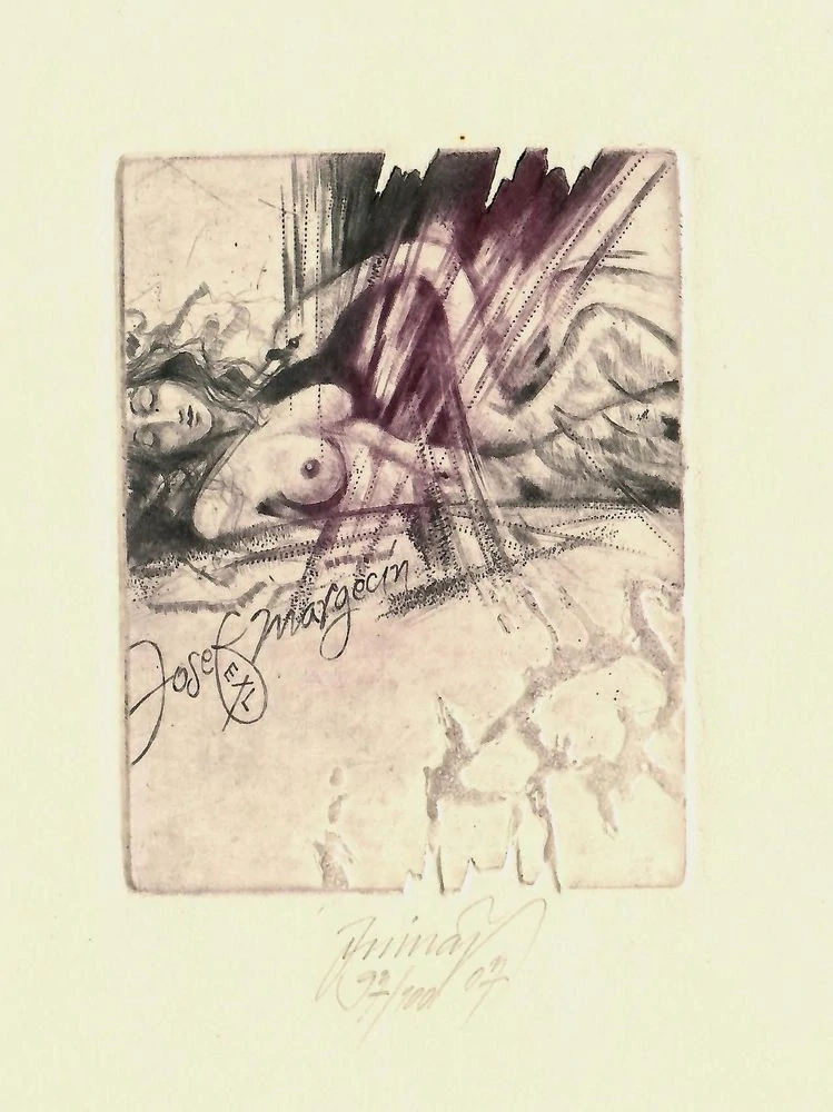 Jaroslav Minář – Leda | originální grafika, lept