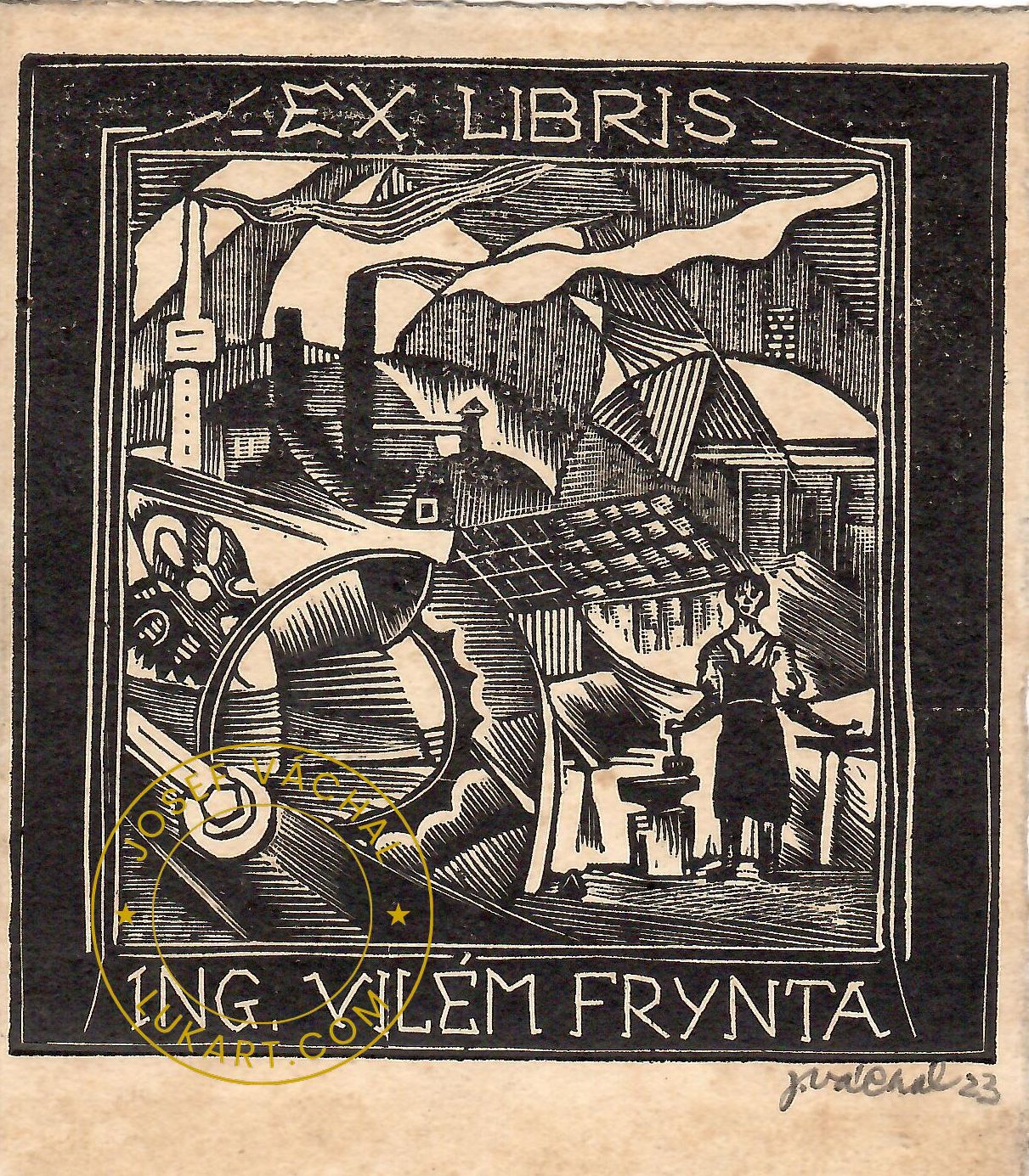 Josef Váchal - Frynta Vilém Ing – Kovář na nádvoří