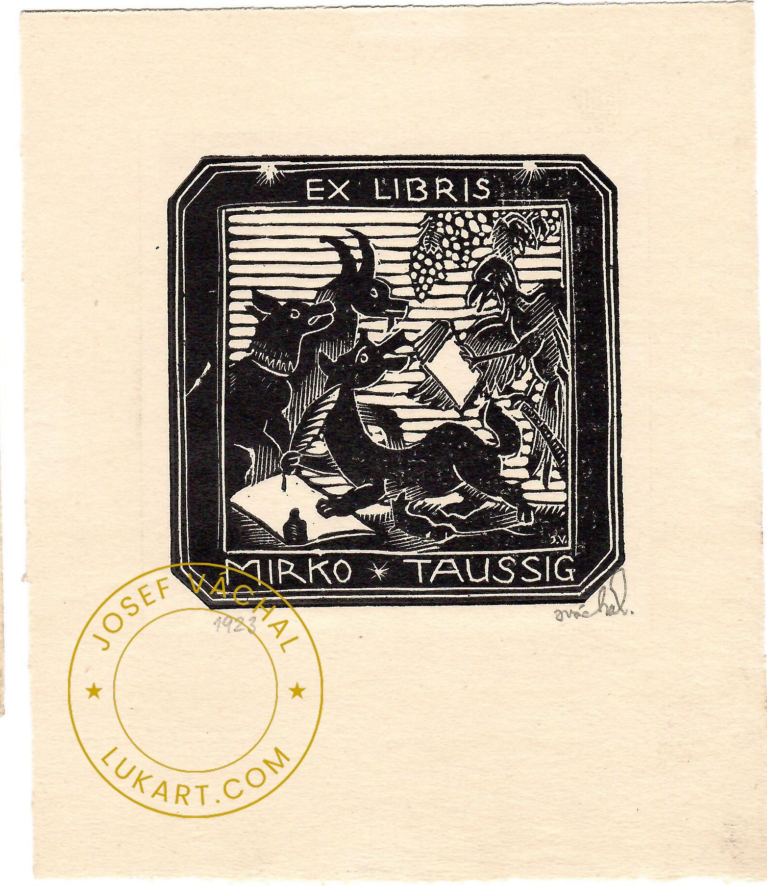 Josef Váchal - Taussig Mirko – Kritika. Liška, pes, kozel, havran