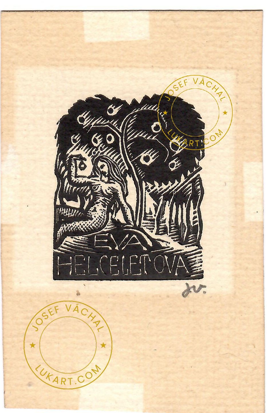 Josef Váchal - Helceletová Eva – Žena pod jabloní