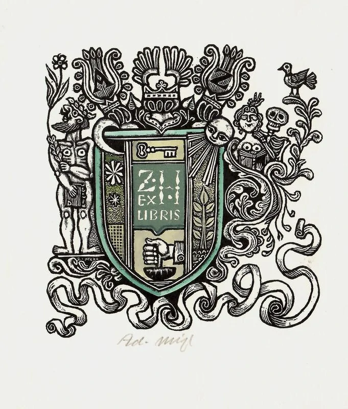 Zdeněk Mézl – Heraldické exlibris