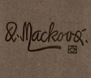 Anna Macková – Ex libris, novoročenky a drobná grafika (1952) Autorský soubor listů s typografií a textem Josefa Váchala