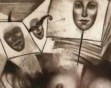 Jiří Brázda – Zrození postavy | originální grafika, kombinovaná technika