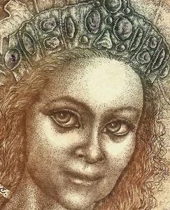 Hana Čápová – Anna Svídnická | originální grafika, barevný lept