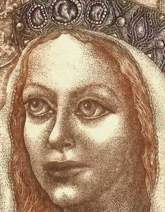 Hana Čápová – Anna Falcká | originální grafika, barevný lept