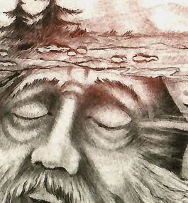 Jaroslav Minář – Duch lesa | originální grafika, lept