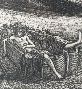 Jindřich Pileček – Spirála | lept | 1989