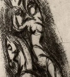 Jan Bauch - Kočár před divadlem | podpis a básně Jaroslava Seiferta | bibliofilie | 1976 | 30 výtisků