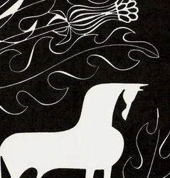 Jiří Bělohlávek - Podzimní píseň o víně | linoryt k básni Jaroslava Seiferta