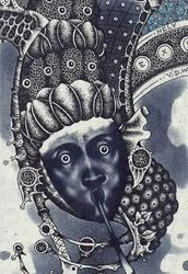 Jurij Jakovenko – Pištec | barevný lept, číslovaný