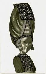 Jurij Jakovenko – Dívka v klobouku | barevný lept, číslovaný