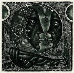 Jurij Jakovenko – Narcis | originální grafika, barevný lept, číslovaný tisk