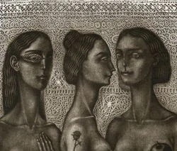 Ekaterina Kovzus – The Three Graces | originální lept, číslovaný tisk