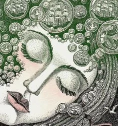 Irina Kozub – Mořská panna | originální lept | číslovaný tisk