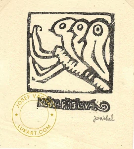 Josef Váchal- Přibilová Klára -Tři ptáčci