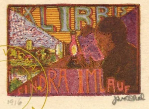 Josef Váchal - Imlauf Jindra – Čtenář u okna