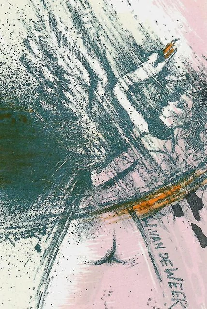 Jaroslav Minář – Leda s labutí | originální grafika, litografie