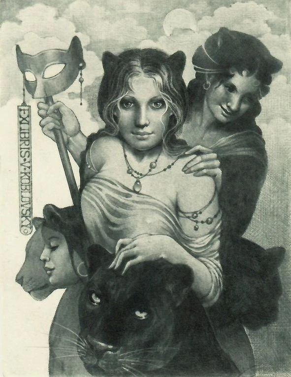 Renata Šimlíková - People, originální lept, signovaný autorský tisk 1992