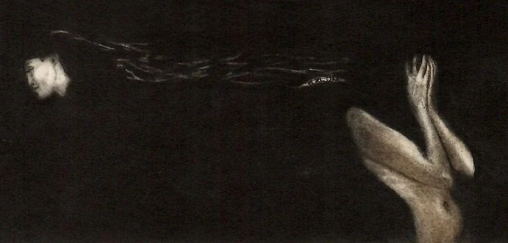 Jan Černoš - Spánek | mezzotinta | 2009