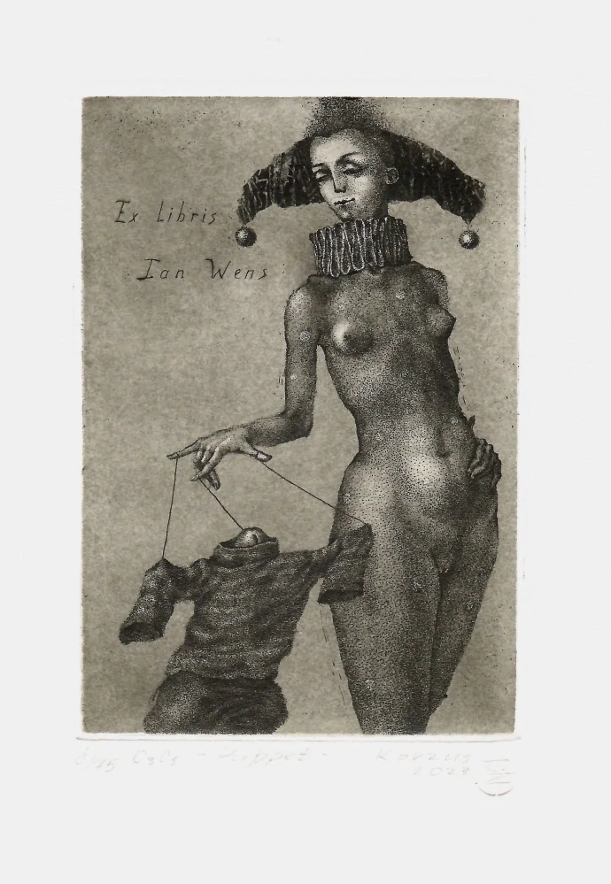 Ekaterina Kovzus – Puppet | originální lept, číslovaný tisk