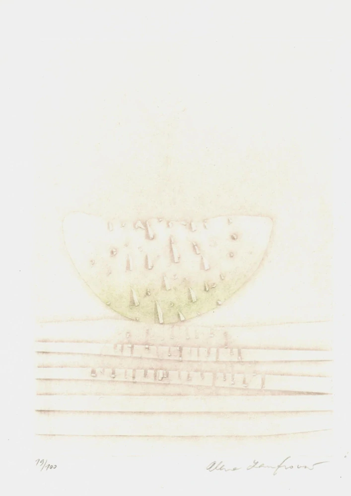 Alena Laufrová – Něco na nebi, něco na zemi – grafický soubor, Edice DUO (2004)