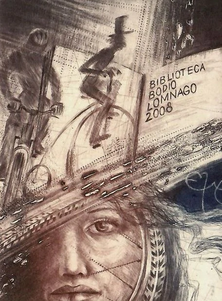 Jaroslav Minář – S knihou kolem světa | originální grafika, lept