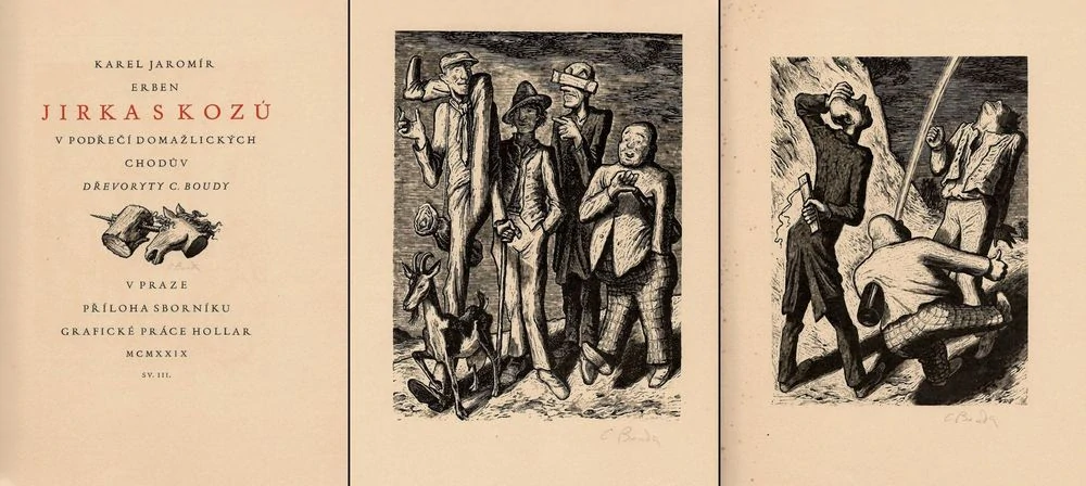 Cyril Bouda – soubor ilustrací z grafického sborníku Hollar (1928–1955), včetně Seiferta