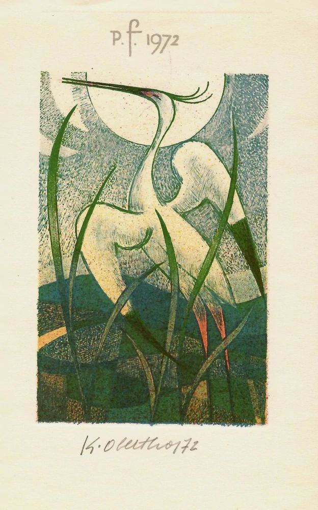 Karel Oberthor- Volavka| | Rajky | 2 litografie | signované