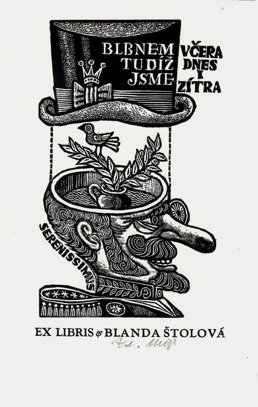 Zdeněk Mézl – soubor exlibris (60 listů) | historické motivy, groteska a autorská grafika