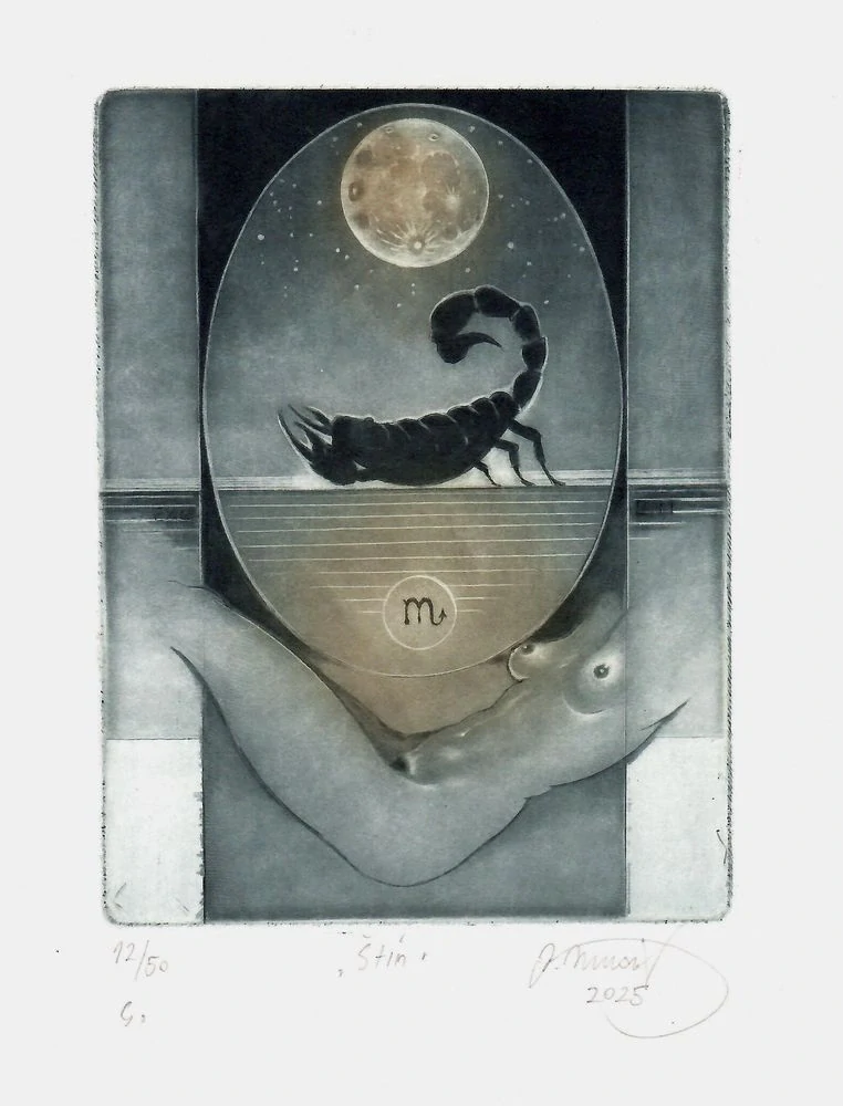 Karel Musil – Znamení zvěrokruhu | soubor 12 barevných leptů