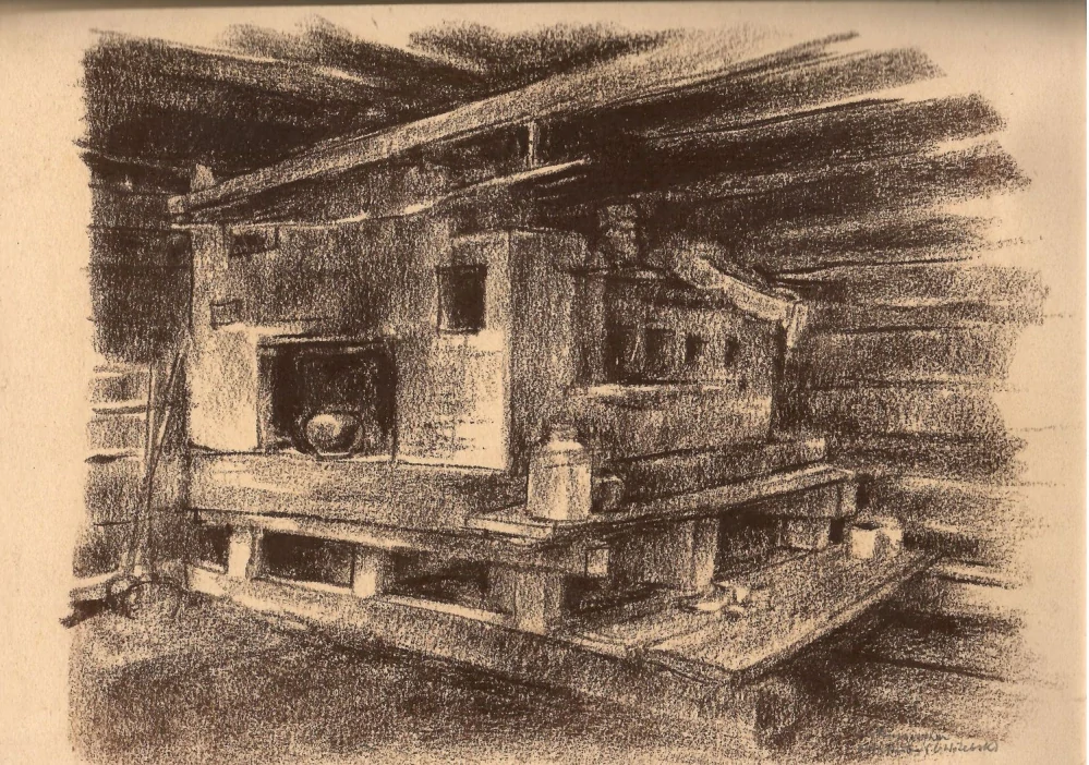 Josef Lidl – soubor 13 frontových kreseb a akvarelů z let 1940–1942