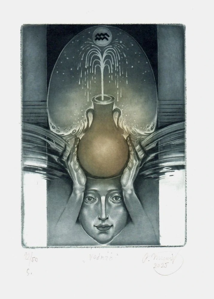 Karel Musil – Znamení zvěrokruhu | soubor 12 barevných leptů