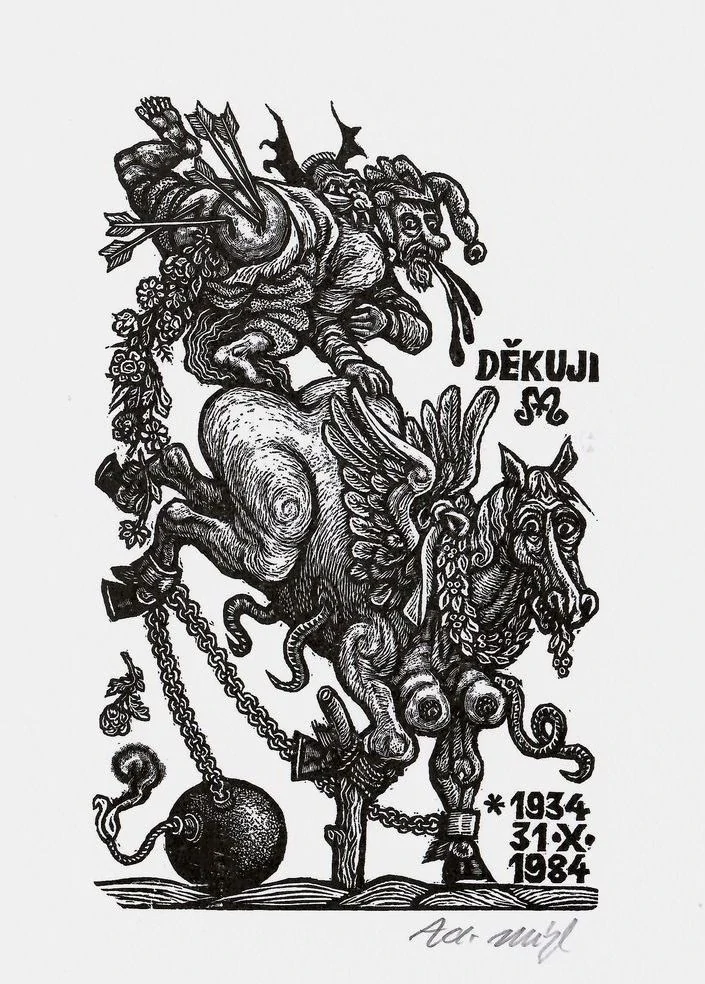 Zdeněk Mézl – Óda na marnost, bibliofilie ilustrovaná 11 signovanými dřevoryty z roku 2013