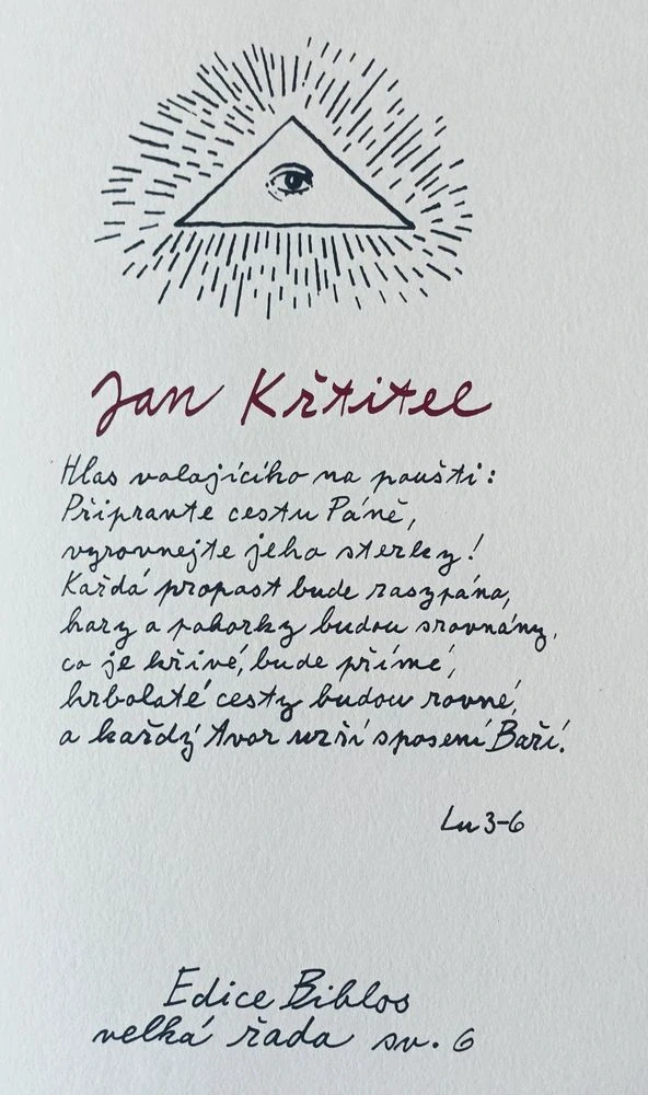Jindřich Pileček – Jan Křtitel – bibliofilský grafický soubor, Edice Biblos (1988)