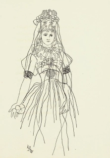 Jaroslav Seifert - Pozdrav moravské zemi s podpisem (Karel Svolinský)