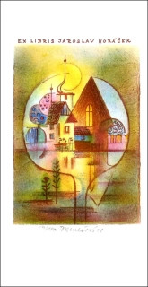 Daniela Benešová - Západ slunce, barevná litografie, 2008