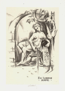 Bohumil Knobloch - Alegorie Vltavy  | litografie 