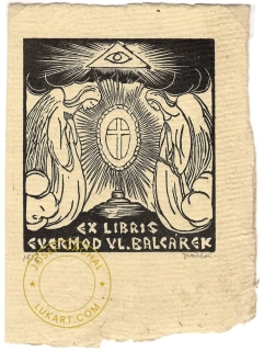 Josef Váchal - Balcárek Evermond Vl.- Monstrance mezi klečícími anděly