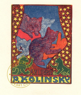 Josef Váchal - Kolínský P. – Koťátka a medvídek