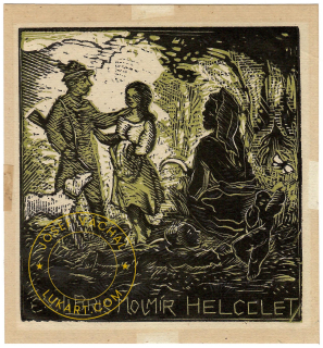 Josef Váchal -  Helcelet Mojmír – Myslivecká idyla