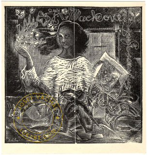 Josef Váchal - Mackové A. – Žena s motýli