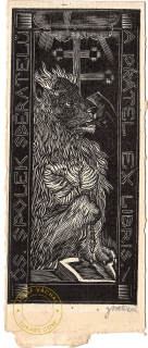 Josef Váchal - ČS.Spolek sběratelů a přátel exlibris- Český lev