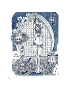 Günter Hujber – Salome | originální grafika, suchá jehla, číslovaný tisk