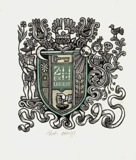 Zdeněk Mézl – Heraldické exlibris