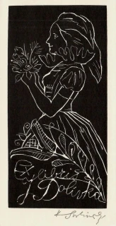 Karel Svolinský- Hanačka. dřevoryt