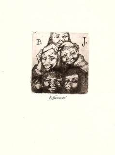 Jiřincová Ludmila – Vaganti, lept